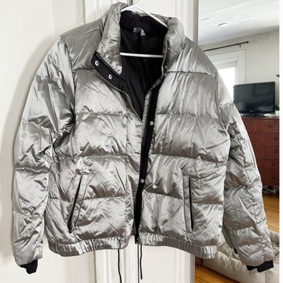 Athleta Lofty Metallic Puffer Coat - Picture 2 of 3